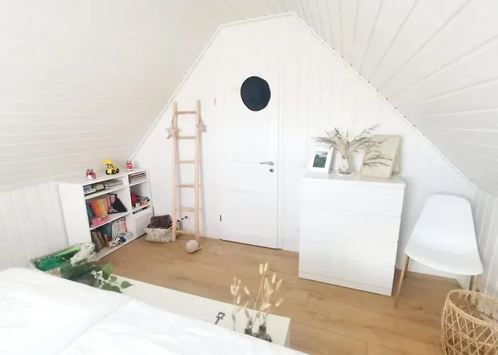 بيت للعطل Hafenhaus Panoramablick Mit Sauna & Whirlpool فاندليتس